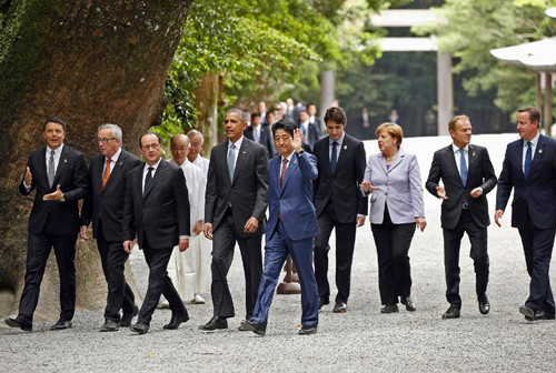 日本伊势志摩G7峰会开幕 首日讨论全球经济风险